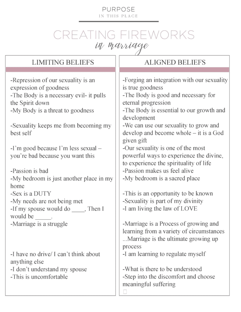 Image of Creating Fireworks in Marriage Worksheet