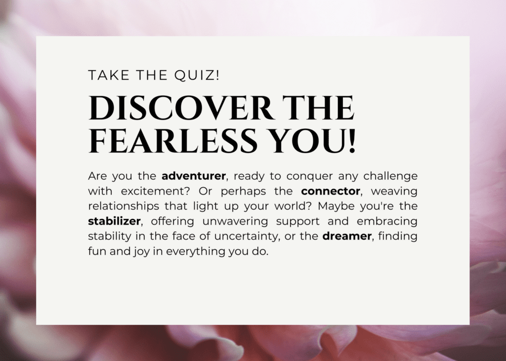 Popup Offer to Take the Fearless you Quiz.